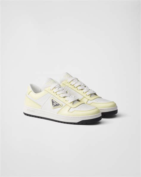 prada spiked flats|White/daffodil Yellow Downtown Leather Sneakers .